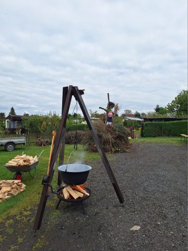 Der Gulasch wird gekocht