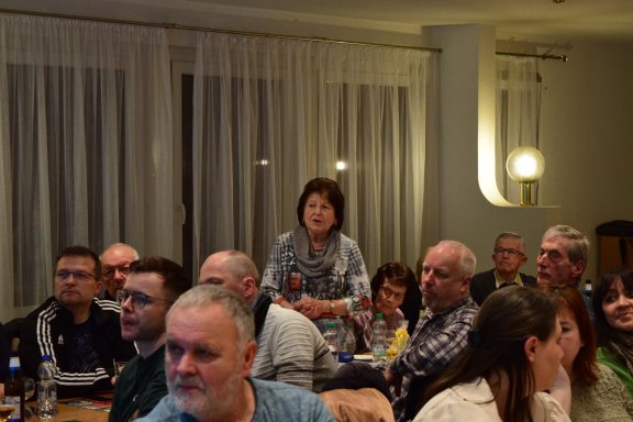 Vortrag des Rechenschaftsberichtes durch unsere Kassierein